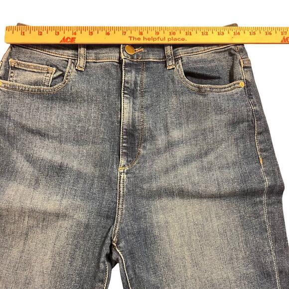 DL1961 Rachel Flare Ultra High Rise Instasculpt Denim Jeans Size 29 Stellar - Picture 10 of 12